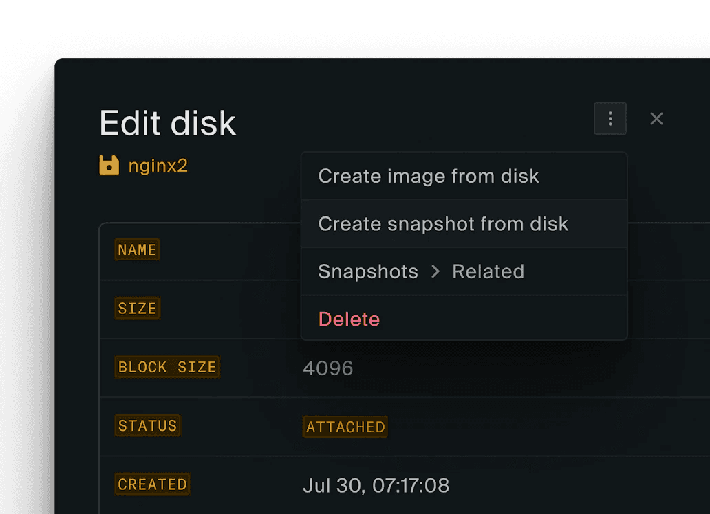 Visualización de backup en la nube